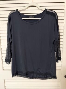 Alala Women's Activewear Mesh-Trim Top - Size Small